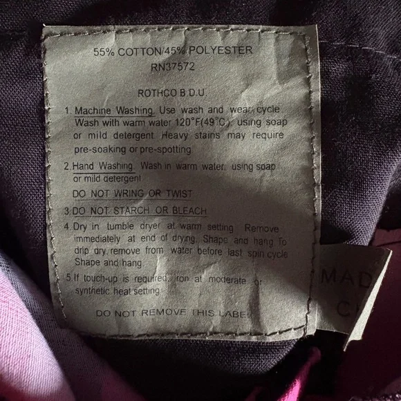 Rothco pink camo cargo pants - Picture 8 of 8